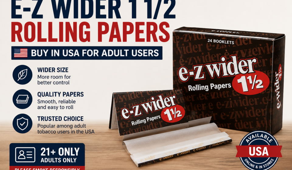 E-Z Wider 1 1/2 Rolling Papers | Buy in USA for Adult Users