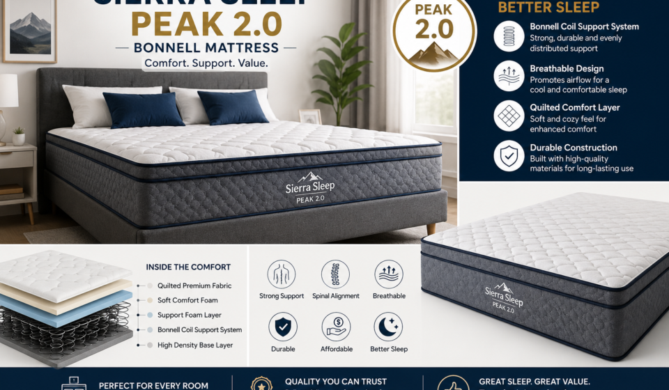 sierra sleep peak 2.0 bonnell mattress