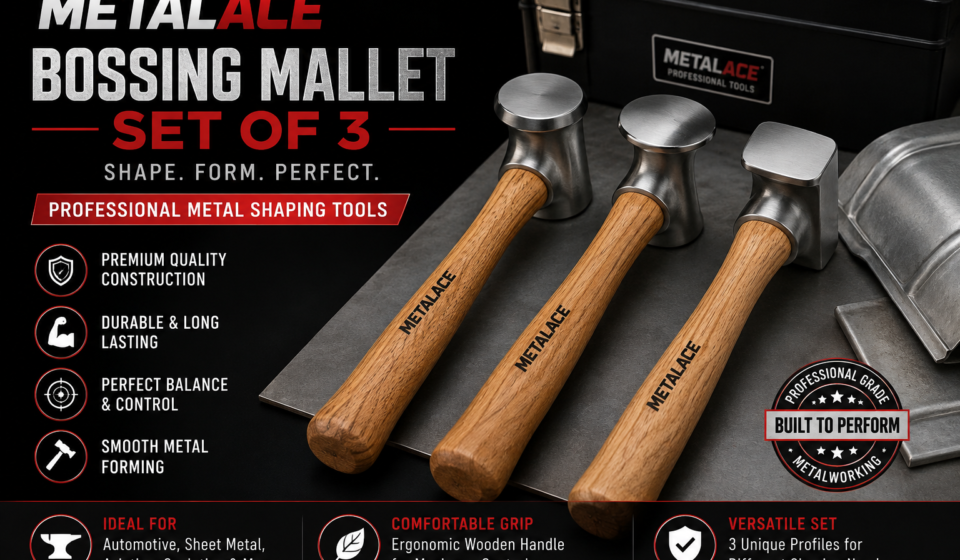 MetalAce Bossing Mallet Set of 3