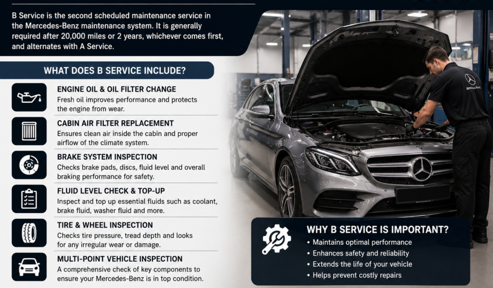 What Is B Service on Mercedes-Benz