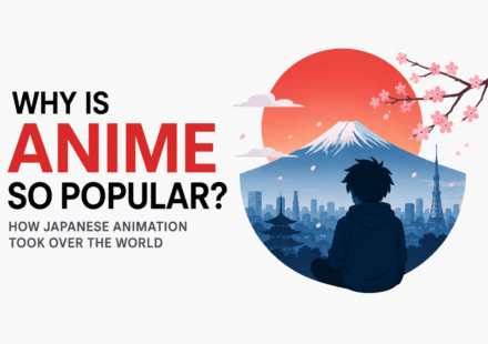 Why is anime so popular worldwide? Japanese animation characters and Tokyo landmarks representing anime's global popularity