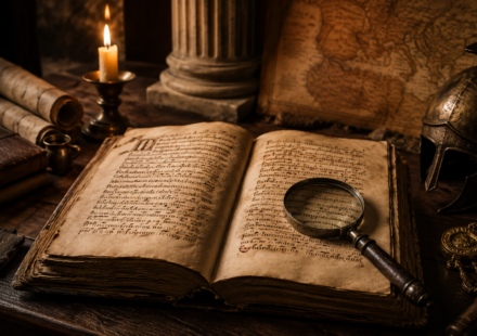 Ancient Latin manuscript representing the meaning and origin of Incfidelibus