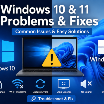 Windows 10 and Windows 11 problems and fixes for common PC issues